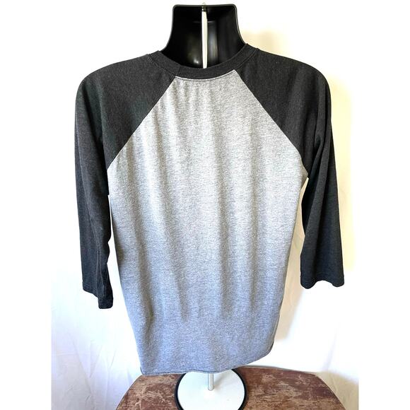 Pabst Blue Ribbon Beer Raglan 3/4 Sleeve Shirt Gray L - Picture 2 of 6